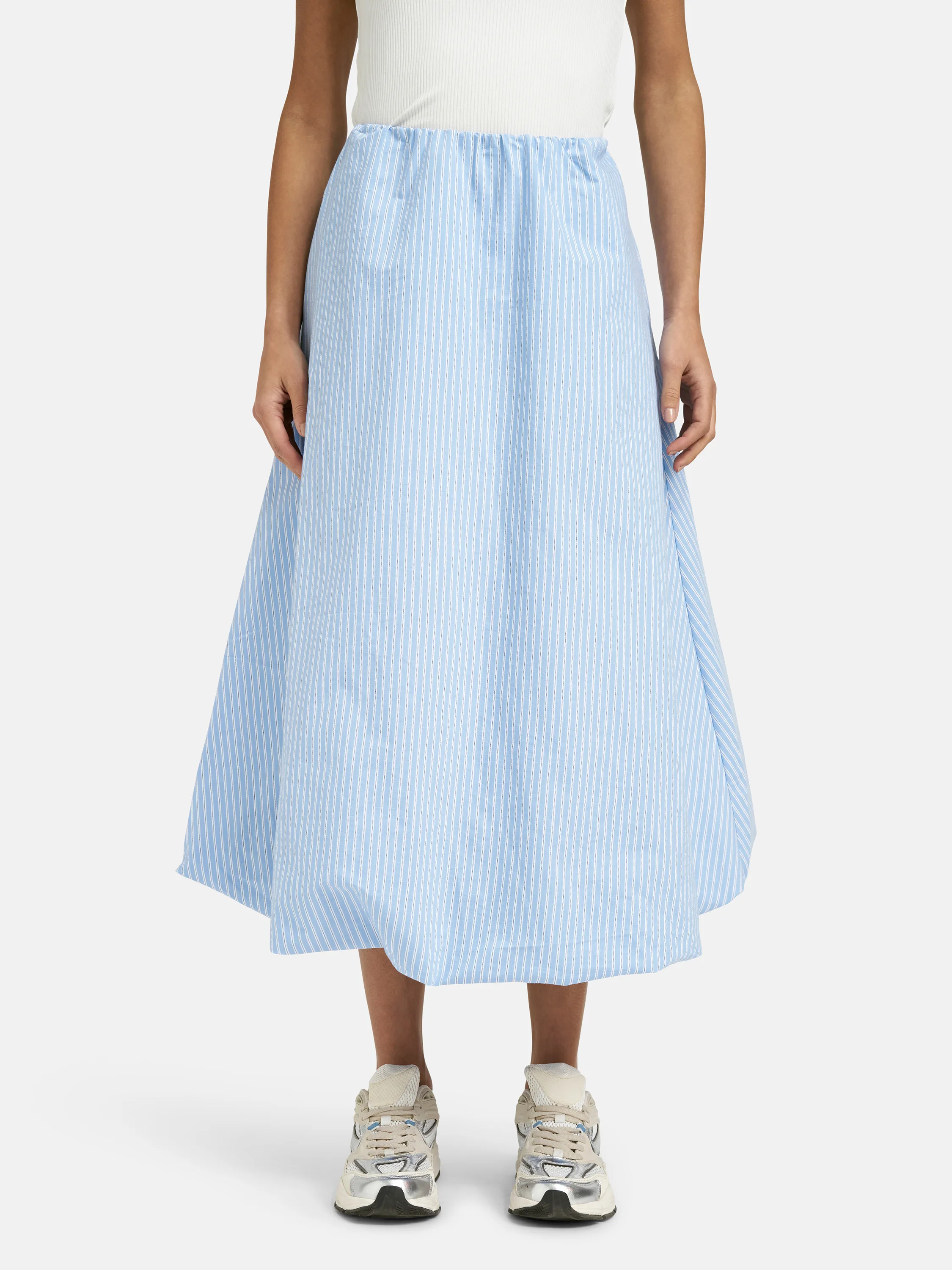 Striped Balloon Skirt