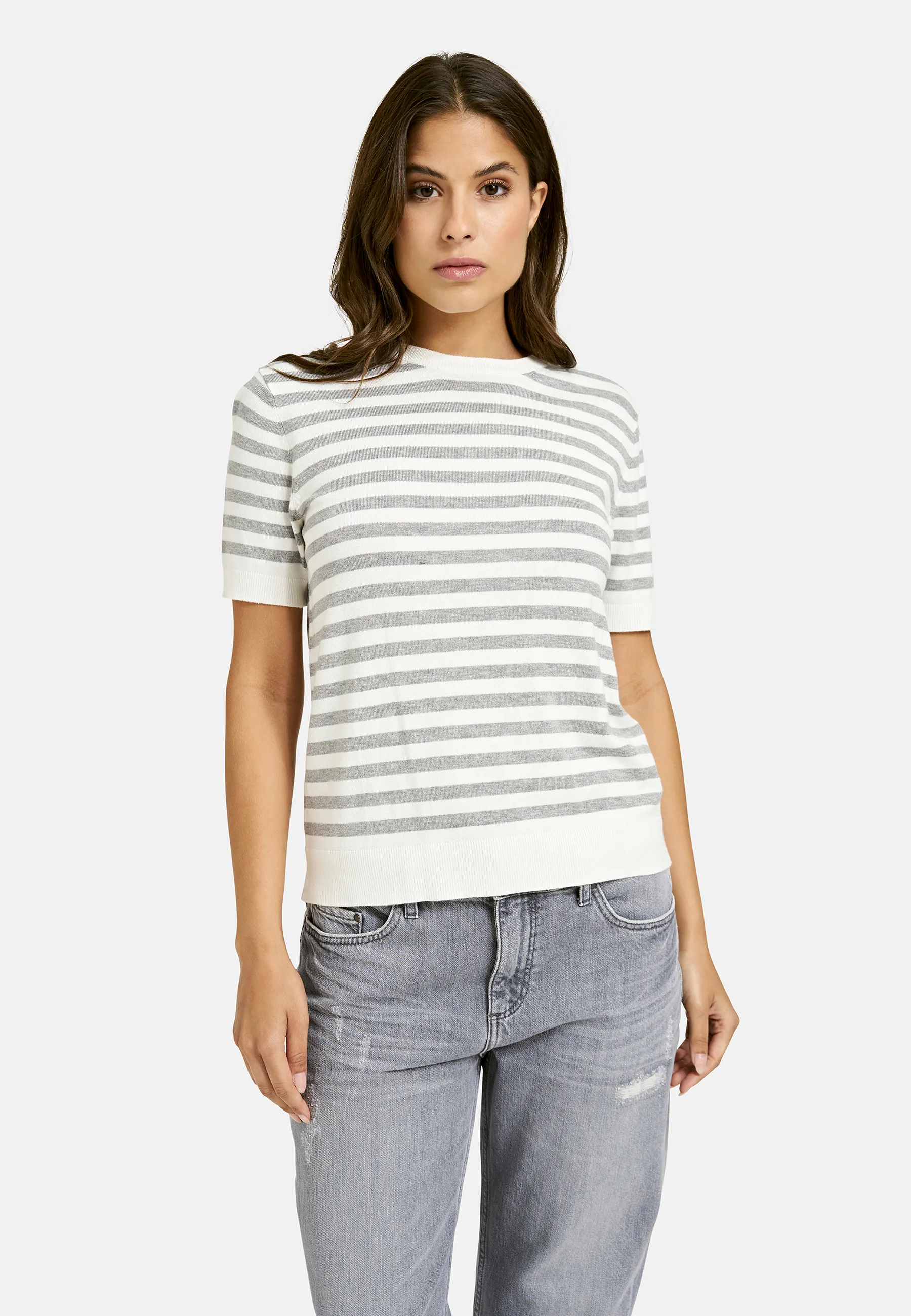 Striped Half Slv Pullover