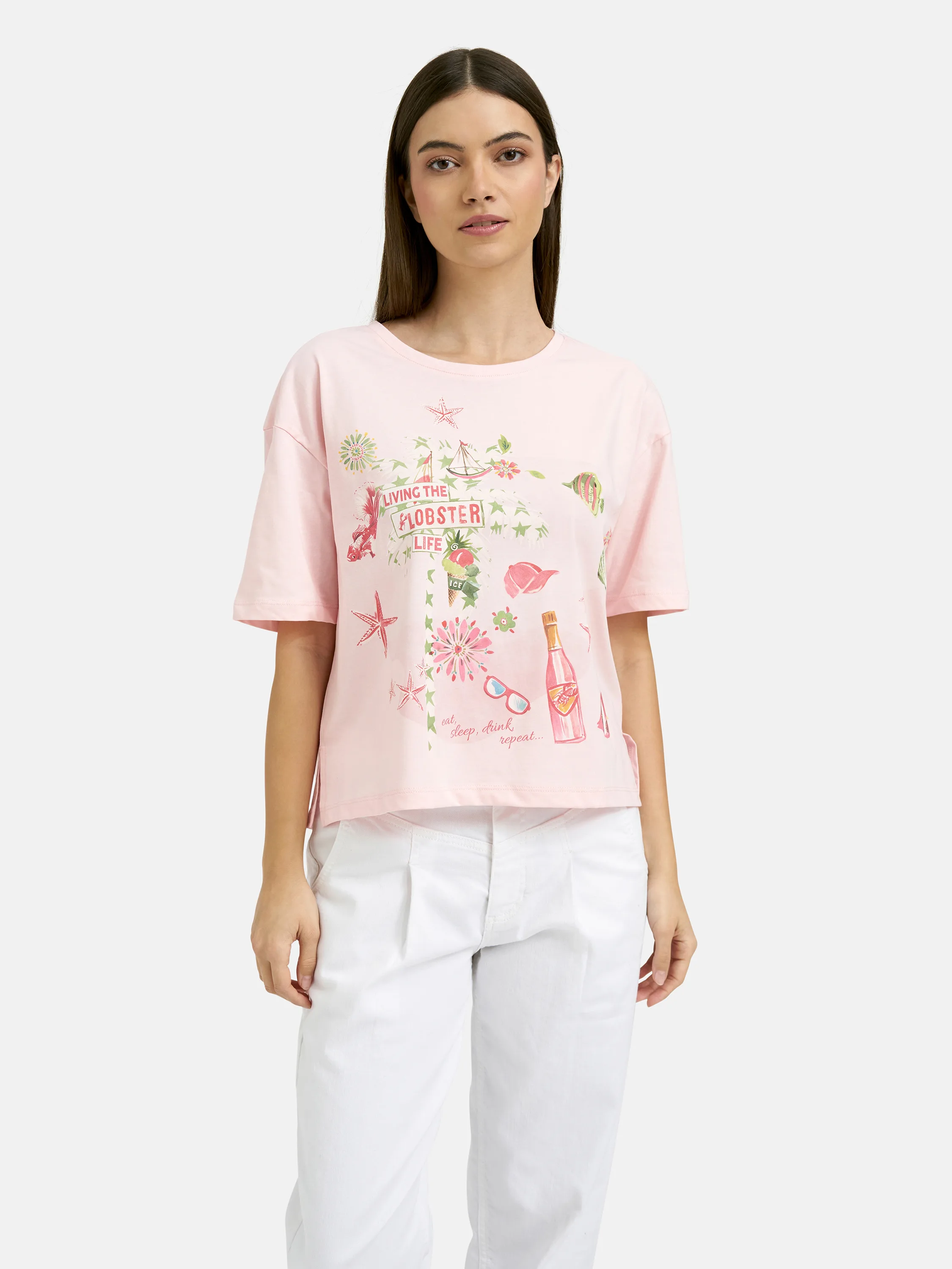Boxy T-shirt Print