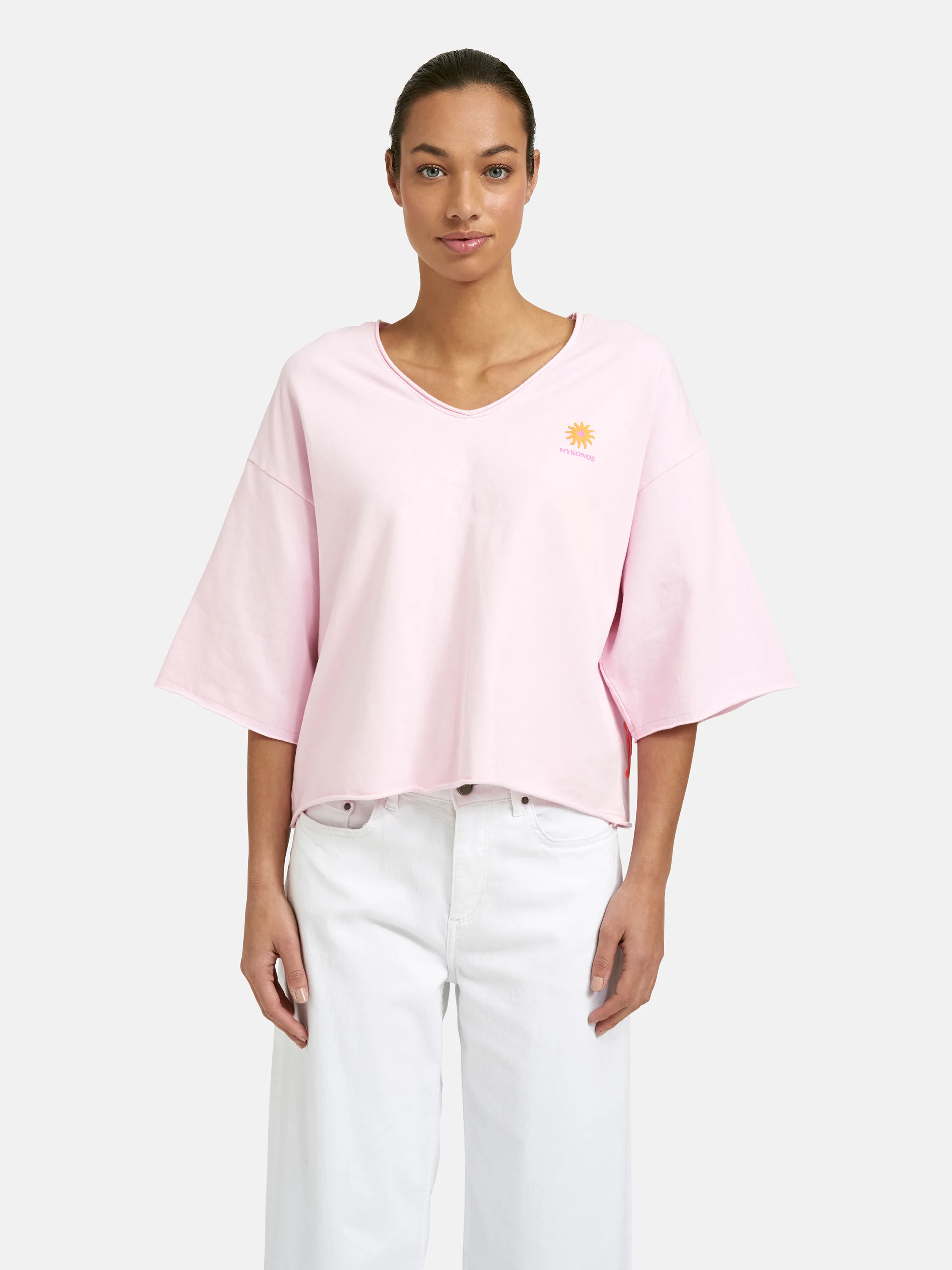 Boxy Cropped Sweatshirt Shortsleeve