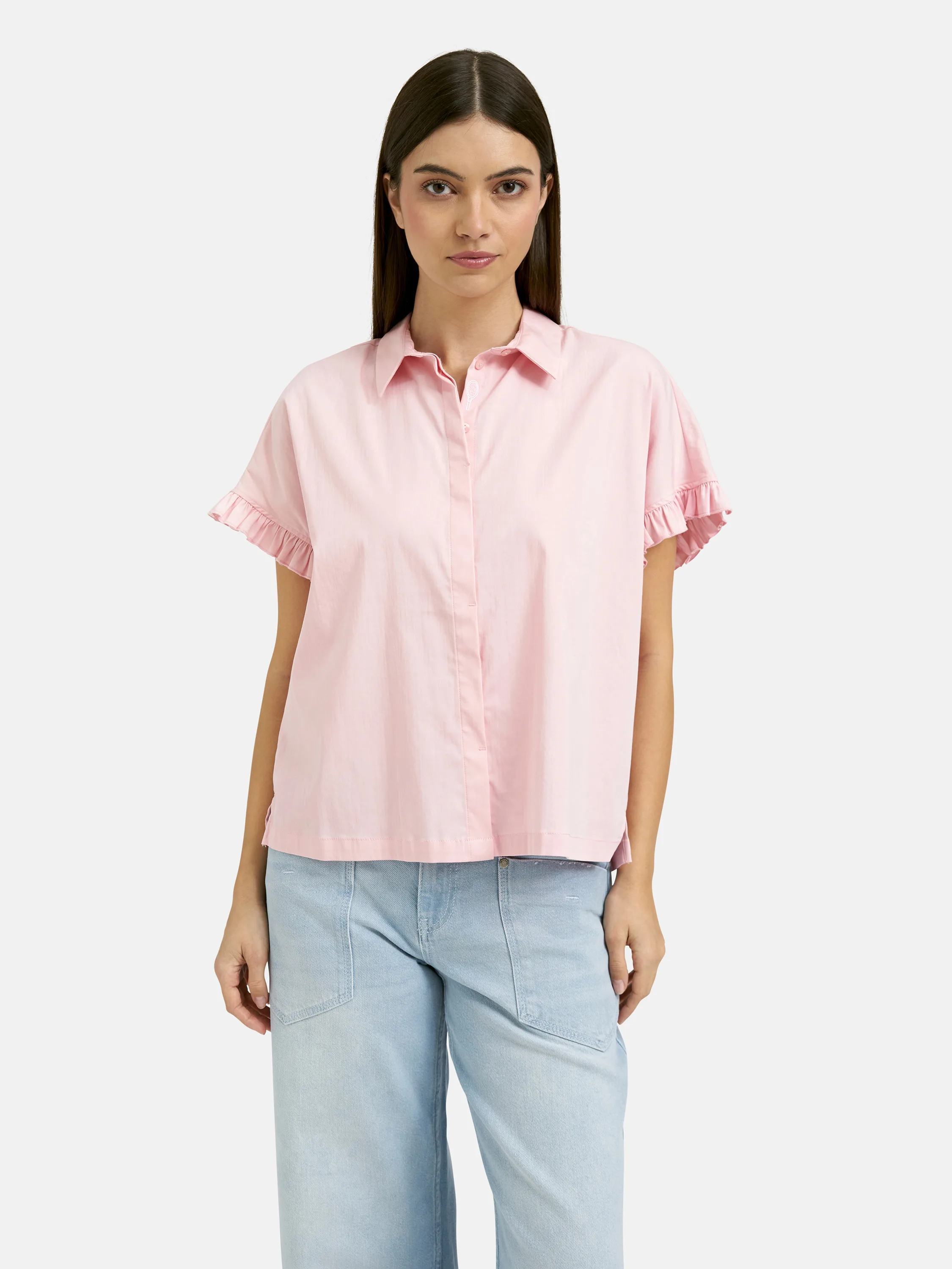 Blouse with Ruffle slv