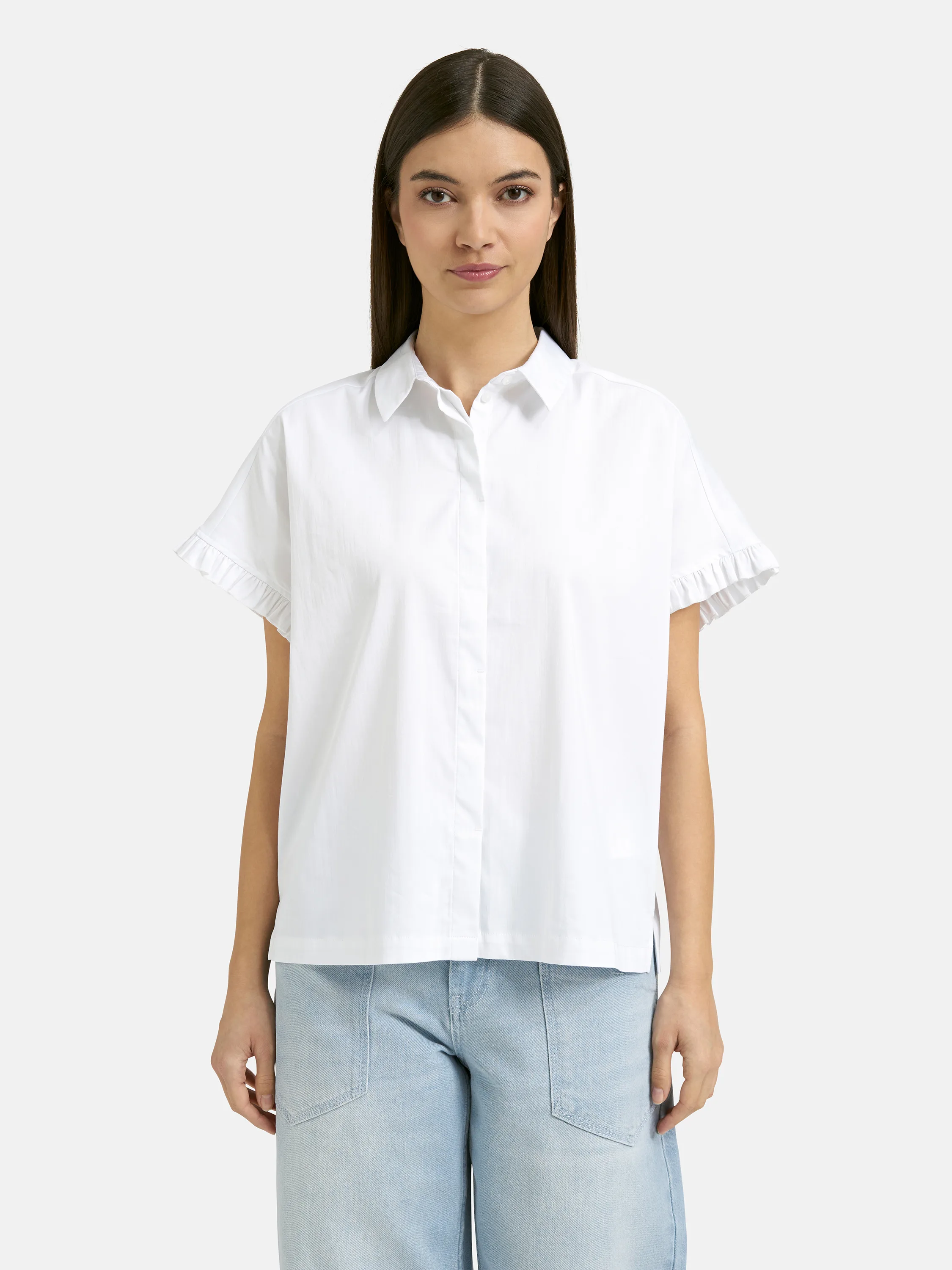 Blouse with Ruffle slv