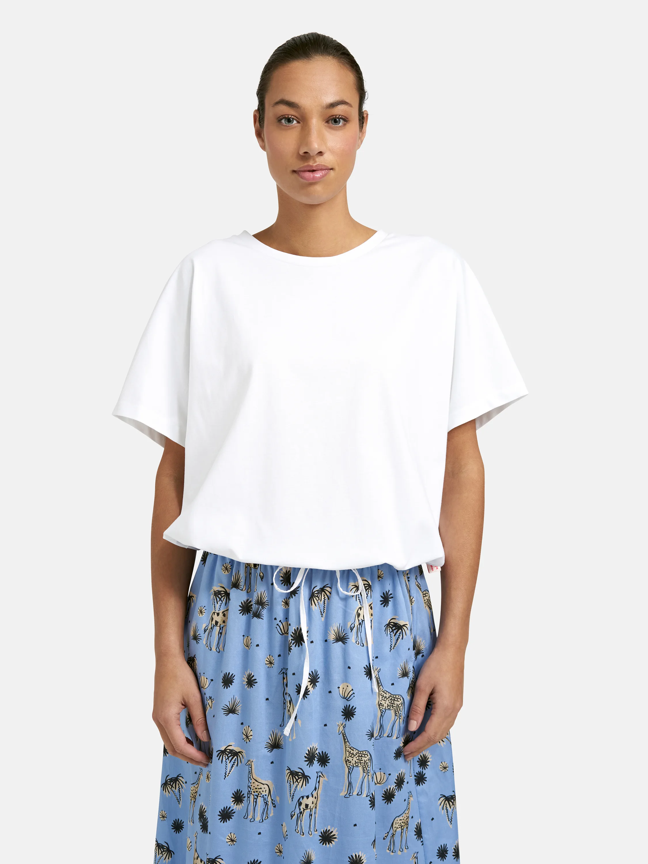 Oversize T-Shirt Drawstring Hem