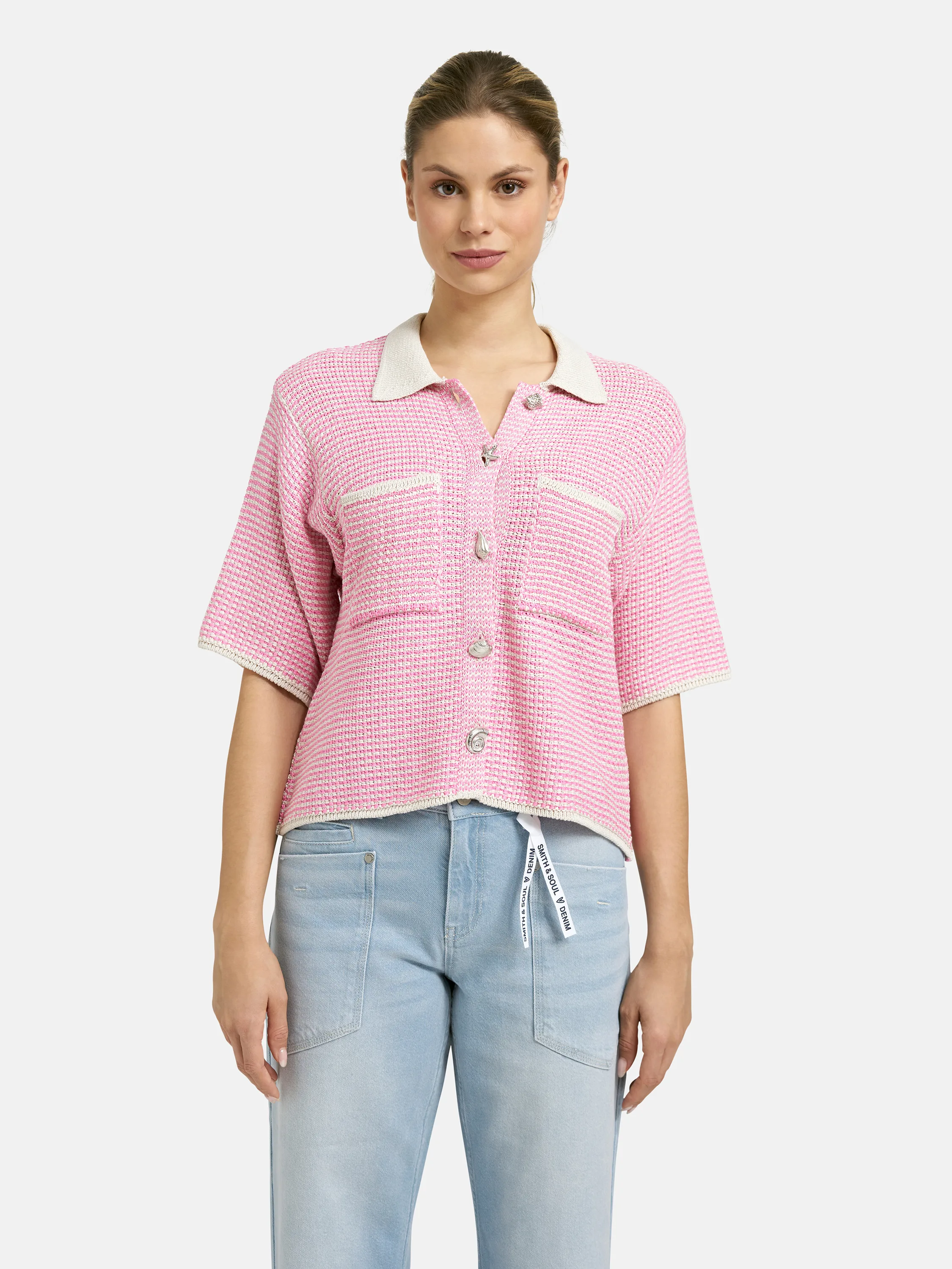 Structure Stripe Cardigan